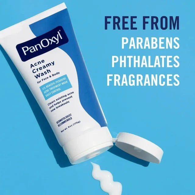 PanOxyl Nettoyant Crémeux Anti-Acné 4%(170g)