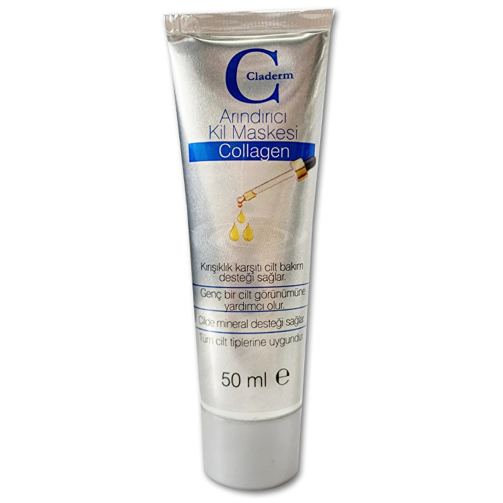Masque à l’argile purifiant claderm au collagène 50 ml