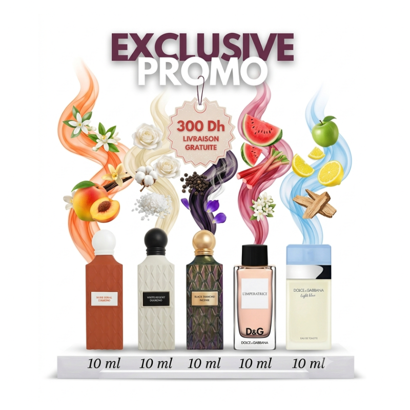 Pack Nude Coral+White regent+Black Incense+L’imperatrice+Light blue