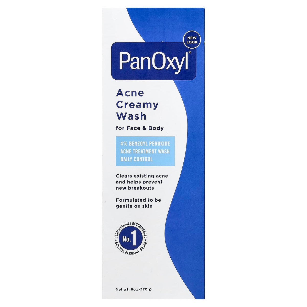 PanOxyl Nettoyant Crémeux Anti-Acné 4%(170g)