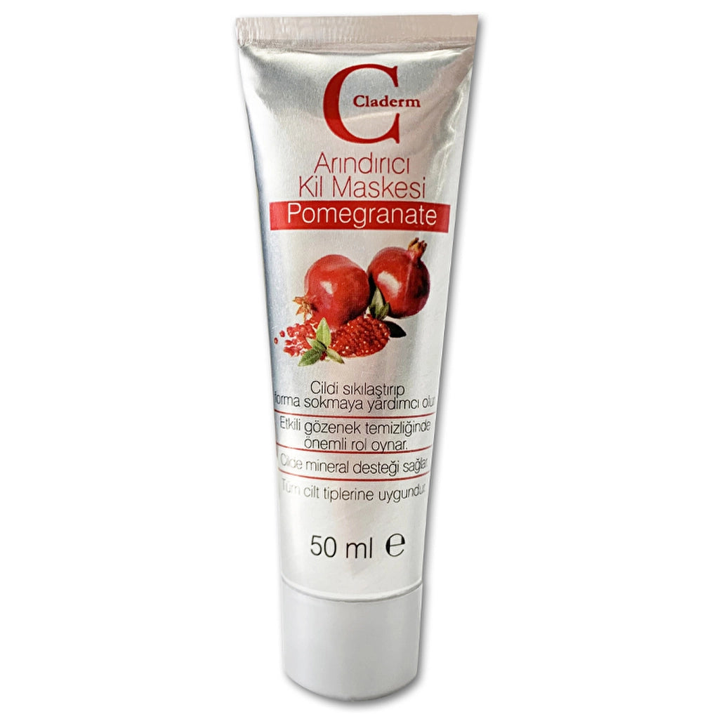 Masque visage à l’argile et a la grenade claderm 50 ml
