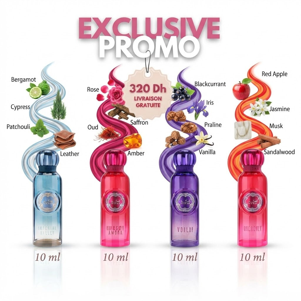 Pack Gissah Imperial+Hudson amora+Voila+One only 40ML