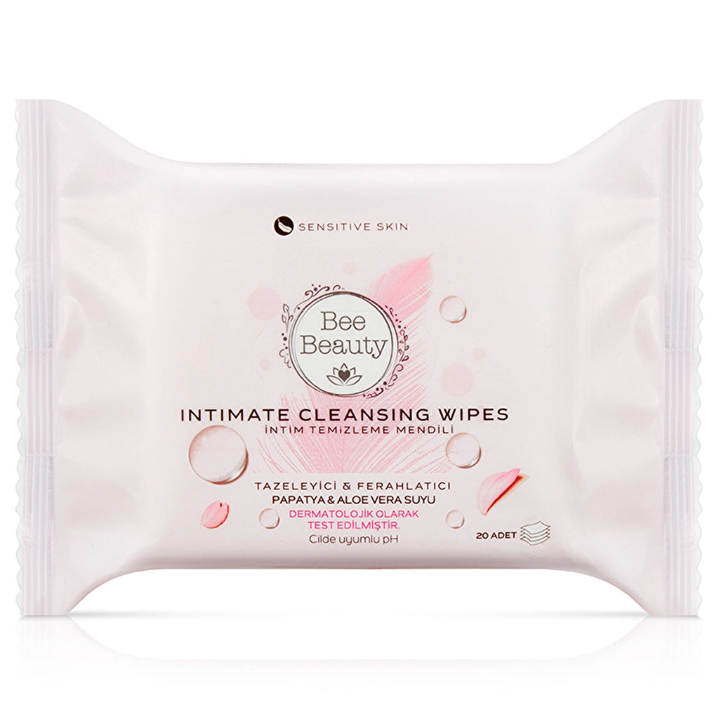 Lingettes nettoyantes intimes Bee Beauty de 20