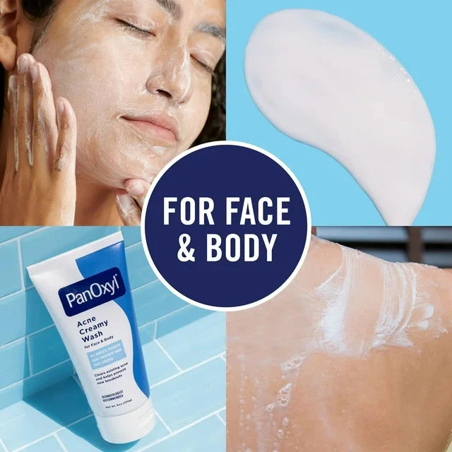 PanOxyl Nettoyant Crémeux Anti-Acné 4%(170g)