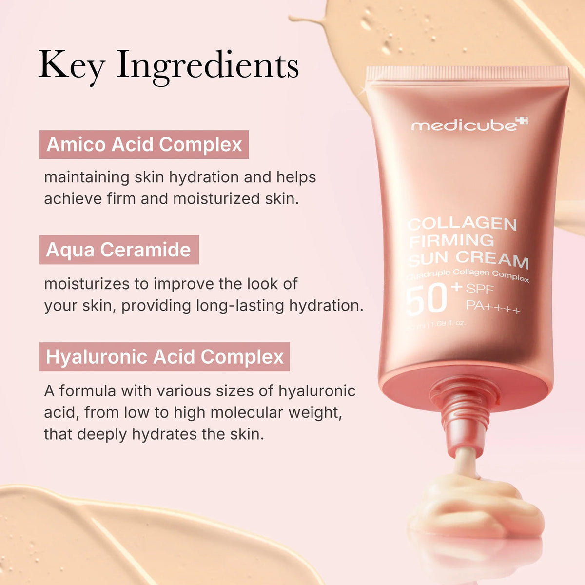 MEDICUBE COLLAGEN FIRMING SUN CREAM SPF 50 + 50ML