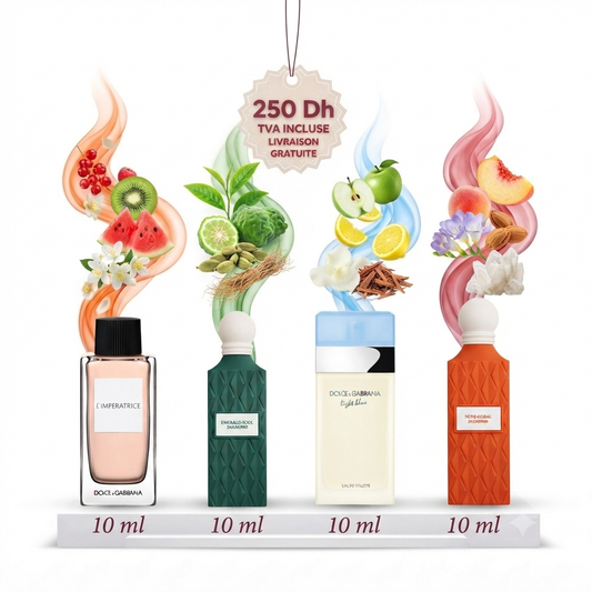 Pack L’imperatrice+Emerald soul+Light blue+Nude Coral 40ML