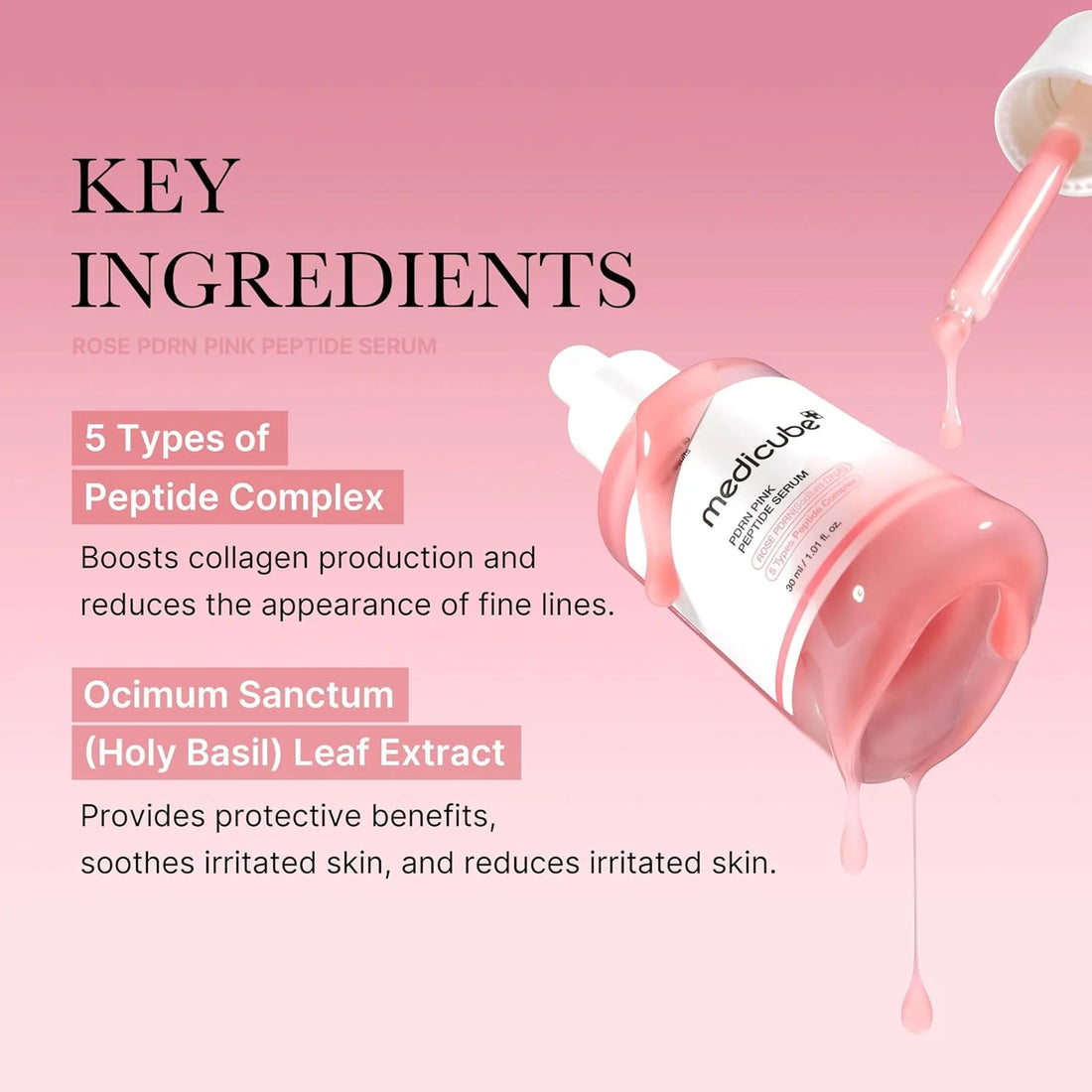 MEDICUBE - PDRN Pink Peptide Serum - 30ml
